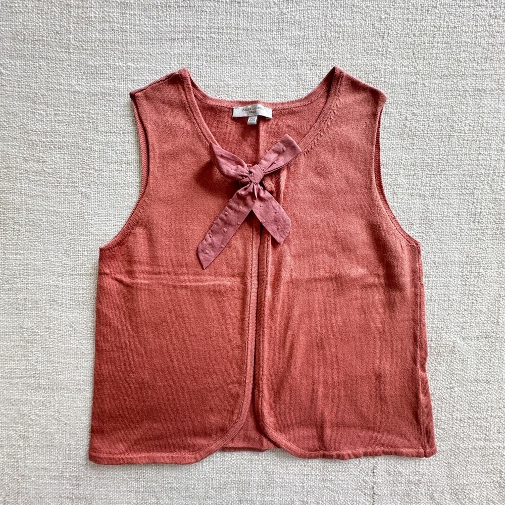 Petite Lucette Girl's Sleeveless Cardigan Sweater EUC 10